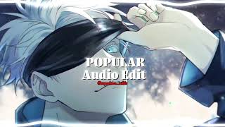 Popular - The Weekend, Madonna, Playboi Carti Edit Audio B Boosted