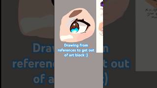 Drawing from refs to get out of art block // #art #drawing #artblock #drawingeyes #eyes #digitalart