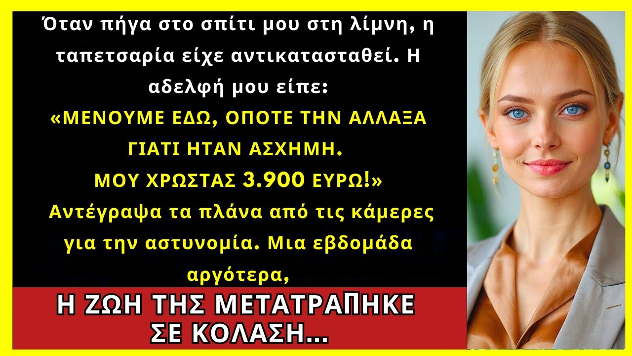 Η Αδερφή Μετακόμισε Χωρίς Άδεια, Άλλαξε Ταπετσαρίες Και Μου Έδωσε Λογαριασμό 3,9K€...