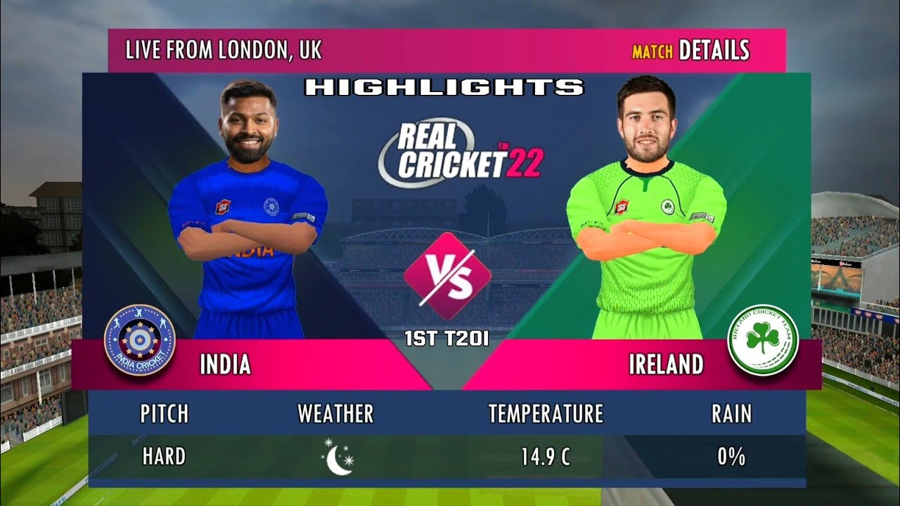 𝗜𝗻𝗱𝗶𝗮 𝘃𝘀 𝗜𝗿𝗲𝗹𝗮𝗻𝗱 𝟭𝘀𝘁 𝗧𝟮𝟬 𝗛𝗶𝗴𝗵𝗹𝗶𝗴𝗵𝘁𝘀 𝟮𝟬𝟮𝟮 | 𝗜𝗻𝗱𝗶𝗮 𝘁𝗼𝘂𝗿 𝗼𝗳 𝗜𝗿𝗲𝗹𝗮𝗻𝗱 | 𝗥𝗲𝗮𝗹 𝗰𝗿𝗶𝗰𝗸𝗲𝘁 𝟮𝟮