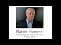 Martin hummel in conversation august 2018