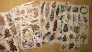 leaves stickers, plant stickers, Planner Sticker, Feather stickers, plume sticker, Dogs stickers screenshot 5
