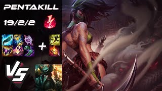 TOP Akali vs Gangplank [PENTAKILL] - EU Grandmaster Patch 26.1