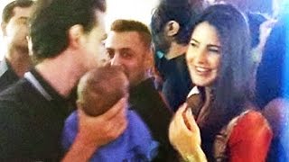 Arpitas Baby Ahil Brings Salman Katrina Close Baba Siddiqui Iftar Party 2016