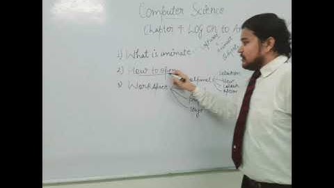 Class 7#Chapter 4#Log on to animate CC