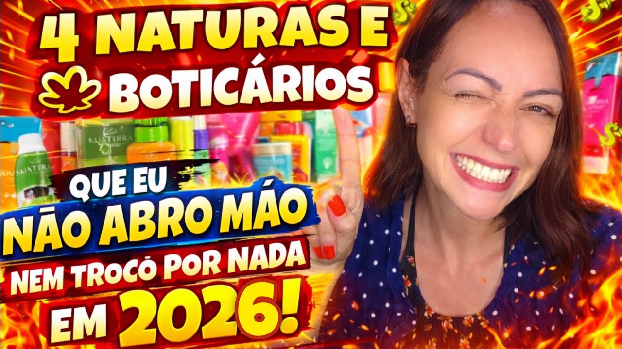 4 NATURAS E BOTICÁRIOS que eu NÃO ABRO MÃO nem TROCO POR NADA em 2025