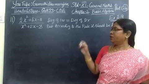 11th Maths [Part-24] Ex-2.9 sum-11 Basic Algebra E.M Gomathi dharmarajan