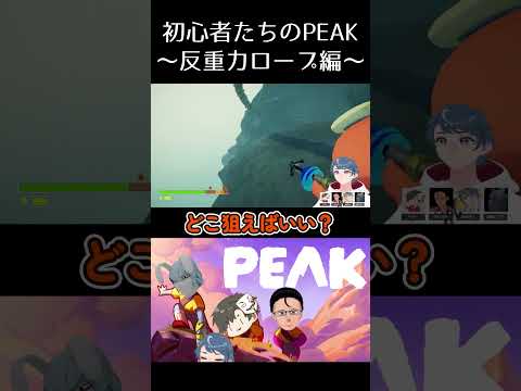 初心者たちのPEAK～反重力ロープ編～ #shorts #peak