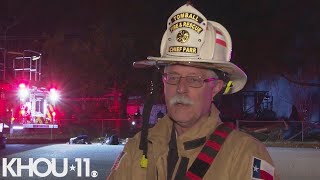 Raw video: Resident dies in suspected natural gas explosion in Tomball