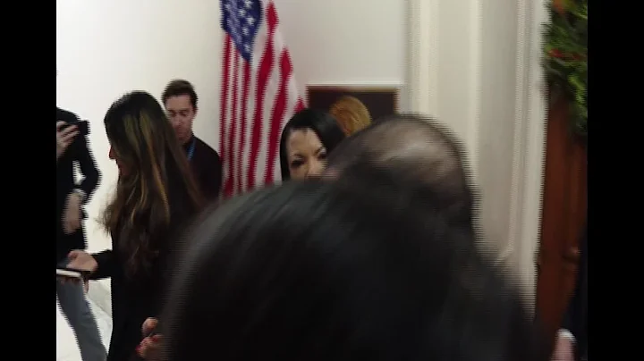 Democrat Rep. Henry Cuellar reacts to President Trump pardoning him