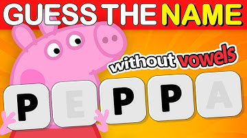 All Vowels Are Hidden! 🐷 Guess the Peppa Pig Character Name from Just Consonants! 🧠 | Quiz DingDong