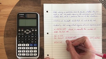 Critical Regions (Binomial Hypothesis Testing)