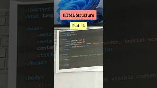 Day 3 (1/2) 🚀 | HTML Structure Part 2 #shorts