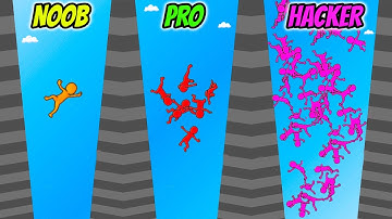 Crowd Falls - NOOB vs PRO vs HACKER