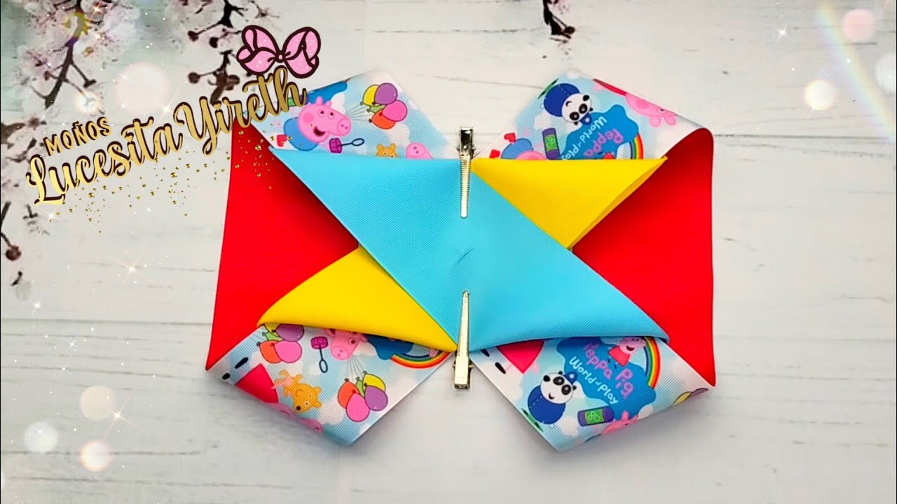 Moño Boutique Canela/3"/listón de 7.5 CM Inspiración( Rosa Solorzano)