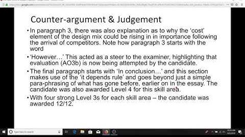 Exam Board Grade 9 Exemplars: GCSE Business 9-1. Justify & Evaluate Answers