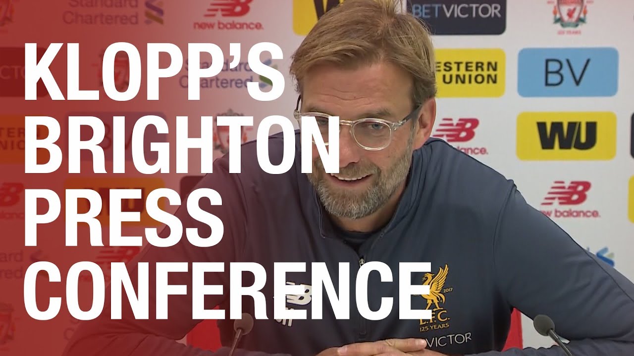 Jürgen Klopp's Brighton press conference from Melwood ...