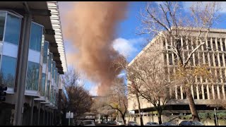 Smoke From SMUD Substation Fire In Downtown Sacramento