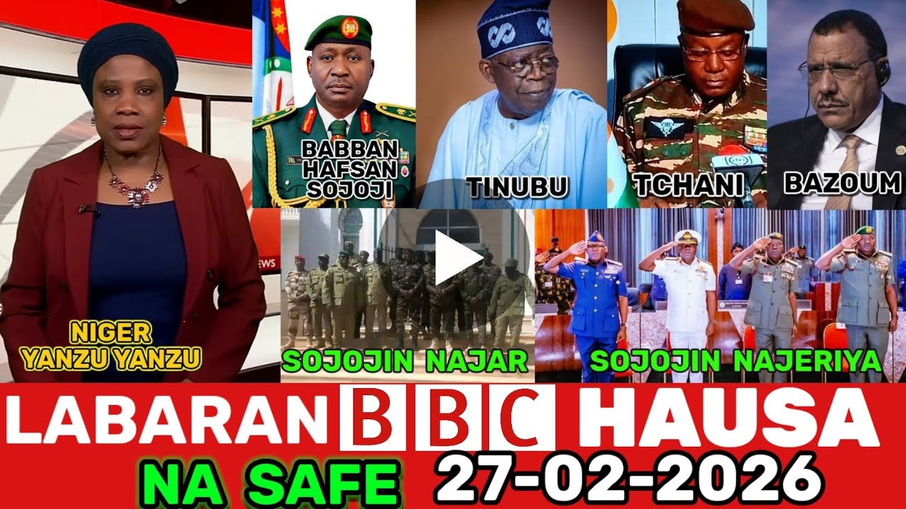 #BBC HAUSA LABARAN YAU NA SAFE 27-02-2026 labaran niger na juyin mulki #bbchausa #labaran duniya