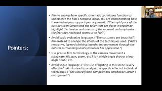 Analysis II Instruction Video