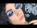 First impression Revolution reloaded deep dive- beautiful deep blue eyeshadow tutorial