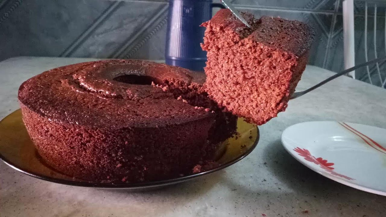 Bolo de chocolate com farinha de castanha de caju, nutritivo, saudavel, fácil e delicioso!