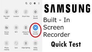 *NEW AND IMPROVED* Samsung Built In Screen Recorder - Galaxy A51 - Basic Test and Overview screenshot 5