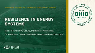 MSSR Microlearning | Resilience in Energy Systems