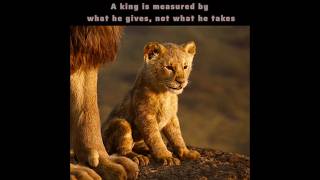 A True King Gives, Not Takes 👑 | Mufasa's Greatest Lesson to Simba
