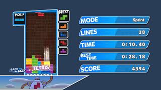 [TAS] Puyo Puyo Tetris (PC) Sprint - 28.18 sec (no Perfect Clears)