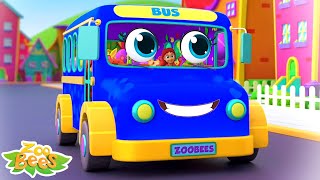 Wheels On The Bus, Blue School Bus   More Baby Songs and Kindergarten Videos