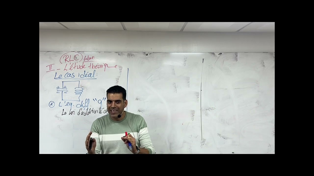 Les oscillations libres dans un circuit RLC #RLC #agadir_morocco #physics #fyp #bac2025
