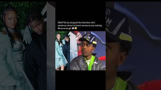 A$AP Rocky Stopped The Interview Mid-Sentence When He Heard Someone Making Rihanna Laugh 😭😅 #viral