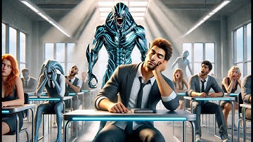 Een gekooid roofdier ontsnapte uit de middenklasse - De mens keek hem aan en legde zich aan zijn ...