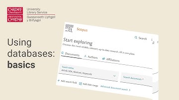Using databases: basics