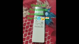 Hitachi AC Professional Installation ❄️ Part-7🥶😱🇮🇳 #automobile #diy #haveitoldyoulatelythatiloveyou