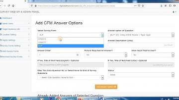 For Creation of Survey Forms, Add Questions, Answers and then Export Surveys & Assign to Surveyors