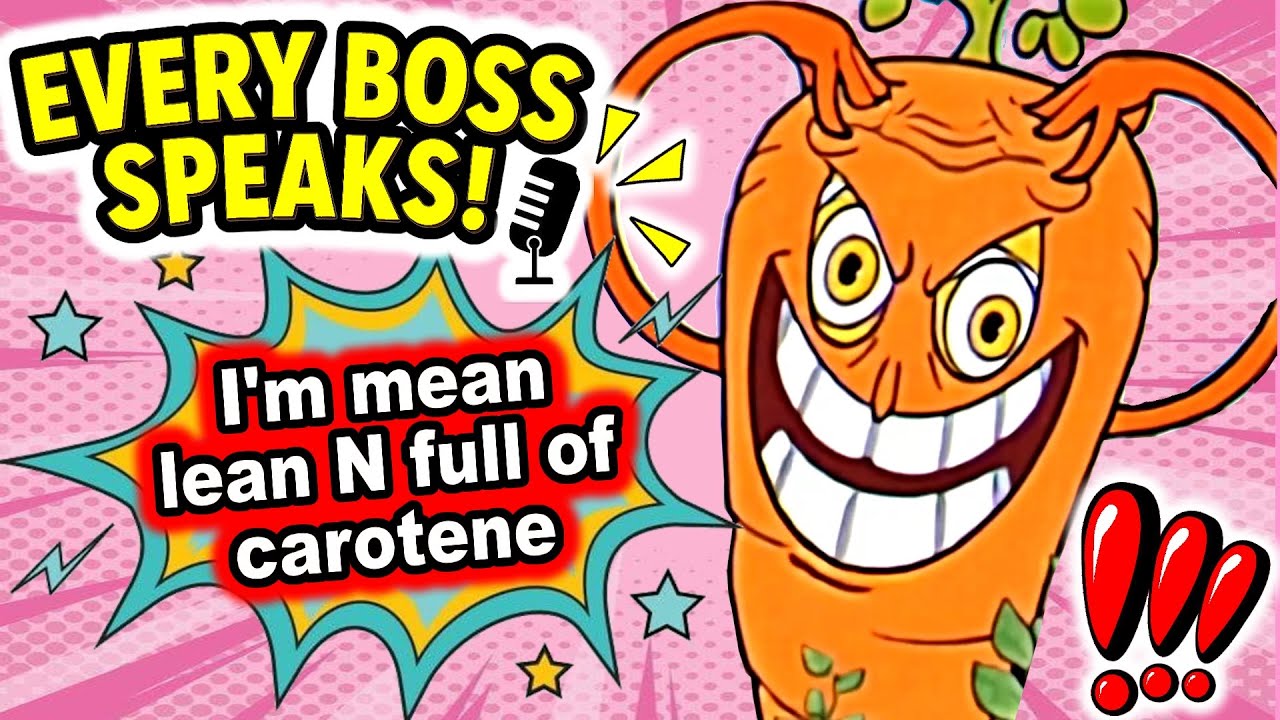 Cuphead AI — каждый босс произносит свою предсмертную цитату (синхронизированный голос с губами!)🎤🎤