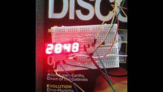 Four digit, seven segment display 0-9999