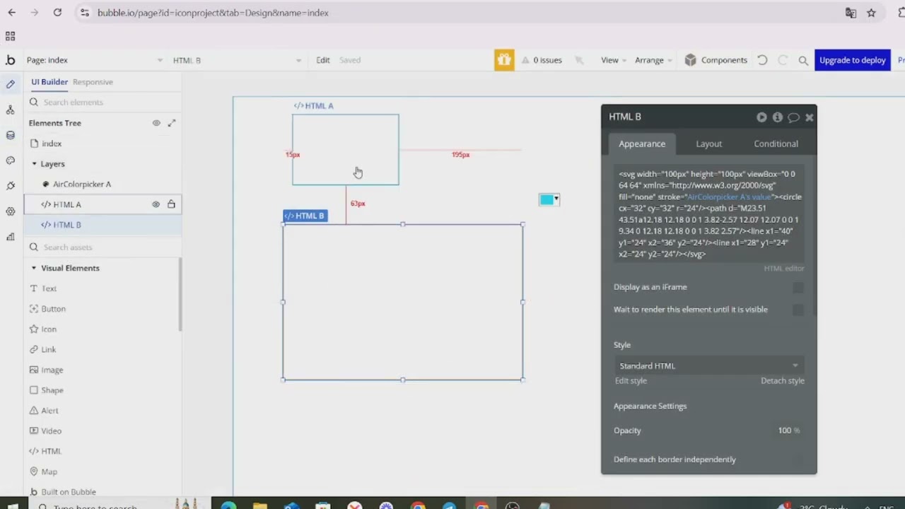 How to change color on a custom svg