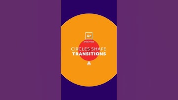 Circles Simple Shape Trasnsition in After Effects #transition #2danimation #aftereffectstutorial
