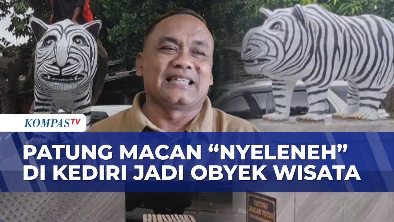 Patung Macan di Kediri Jadi Obyek Wisata Dadakan, Pengunjung Rela Tempuh Perjalanan 3 Jam