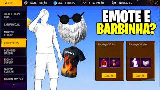 É AMANHÃ! PEGUE EMOTE GRÁTIS🔥 BARBINHA PRA TODOS? SKIN GR...
