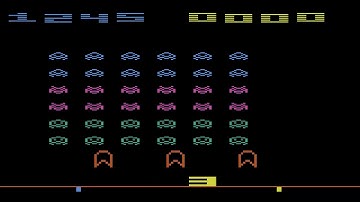 ATARI 2600 Space Invaders Deluxe Vector Space Invaders Hack 2004 Scott Dayton HOMEBREW