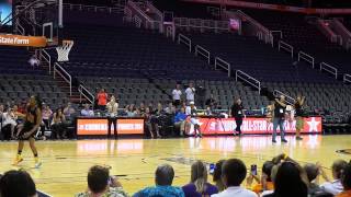 WNBA All Star open practice