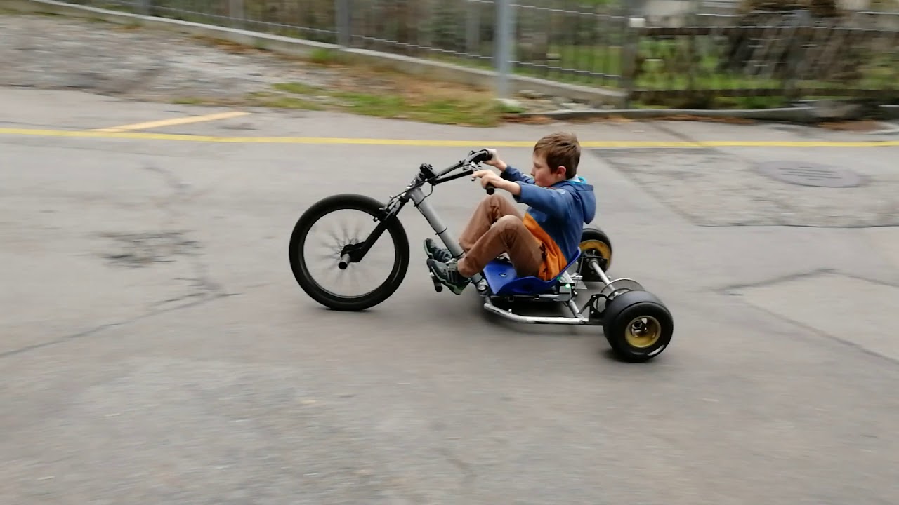 Homemade electric drift trike YouTube