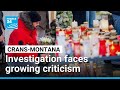 Italy criticises Crans-Montana fire investigation • FRANCE 24 English