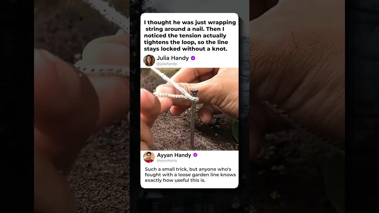 THE 3 SECOND GARDEN KNOT