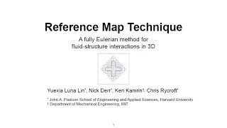 DOE CSGF 2020: Reference Map Technique: a Fully Eulerian Method for Fluid-Structure Interactions screenshot 5