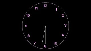 ANIMATED CLOCK IN C (cg-computer graphics)